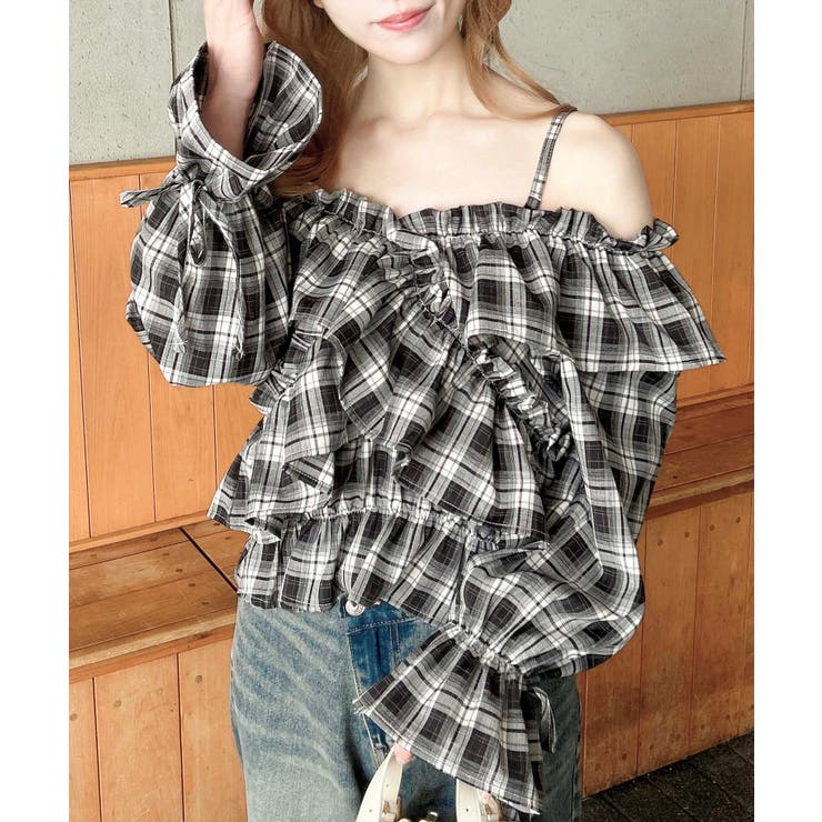 クロスフリルオフショルブラウス | INGNI  | 詳細画像10 