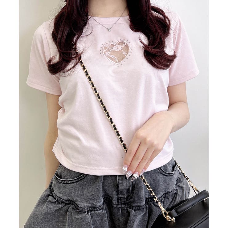 ハートレース抜きサイドギャザーT | INGNI  | 詳細画像8 