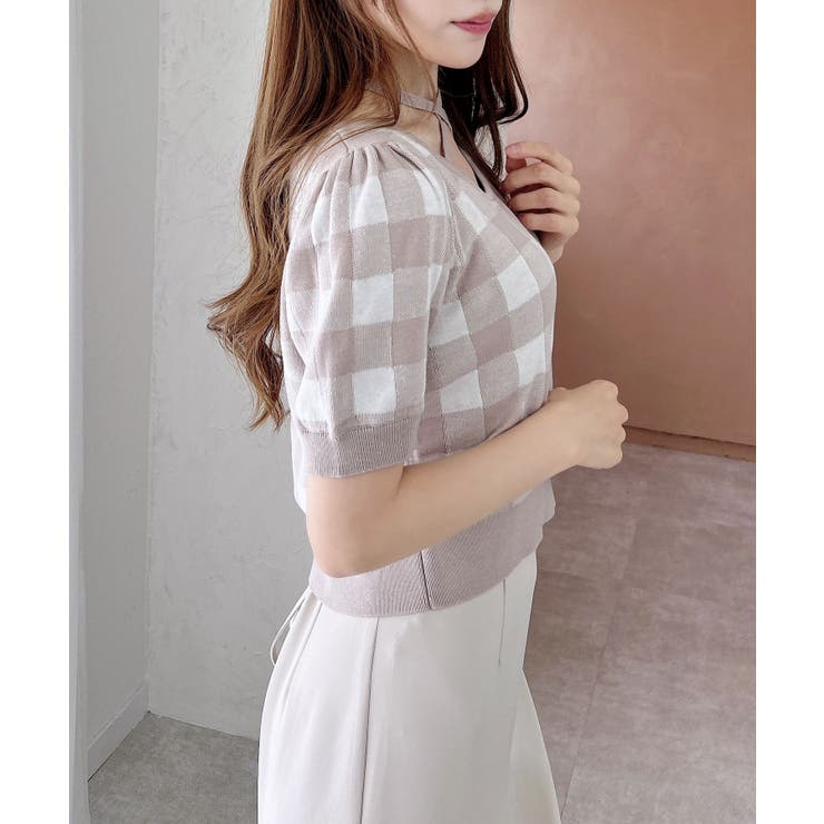 クロスチョーカーチェック柄ニット | INGNI  | 詳細画像11 