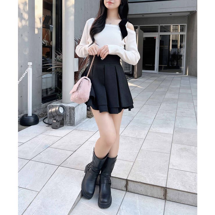 12Gリブワンショルベロアリボンニット | INGNI  | 詳細画像7 