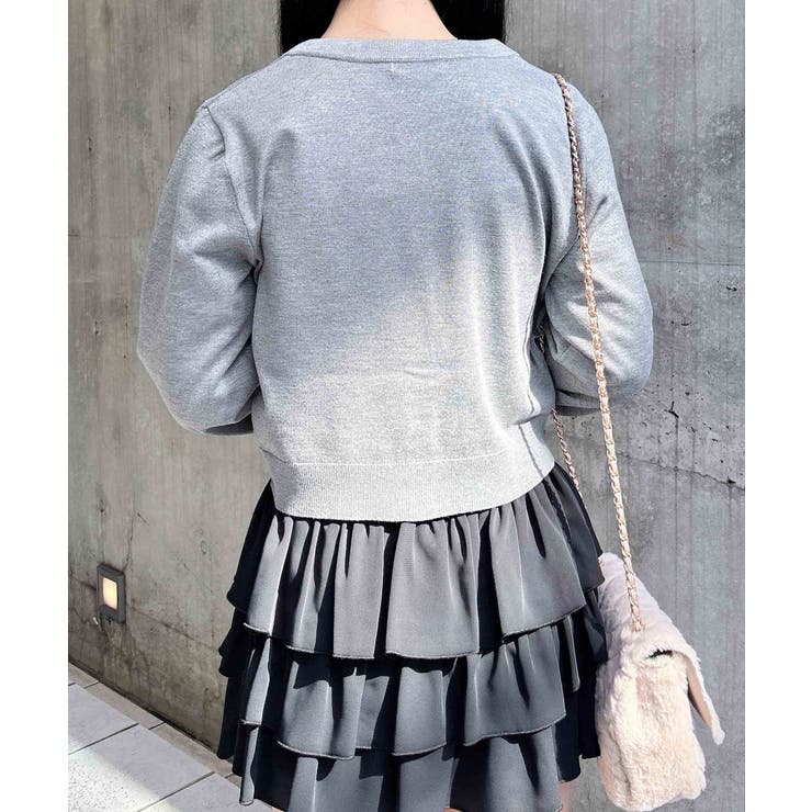 12Gプレート付ニットカーディガン | INGNI  | 詳細画像10 