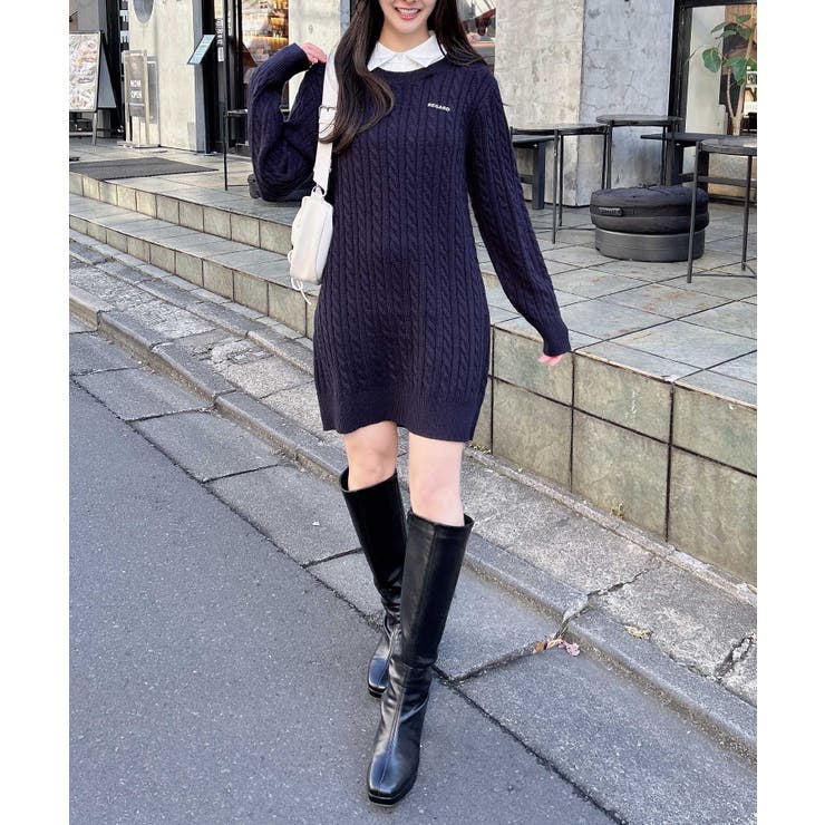 7G SH衿付ケーブルニットOP[品番：INGW0010495]｜INGNI （イング）の