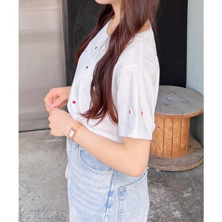 【WEB限定】ハート刺繍T | INGNI  | 詳細画像9 