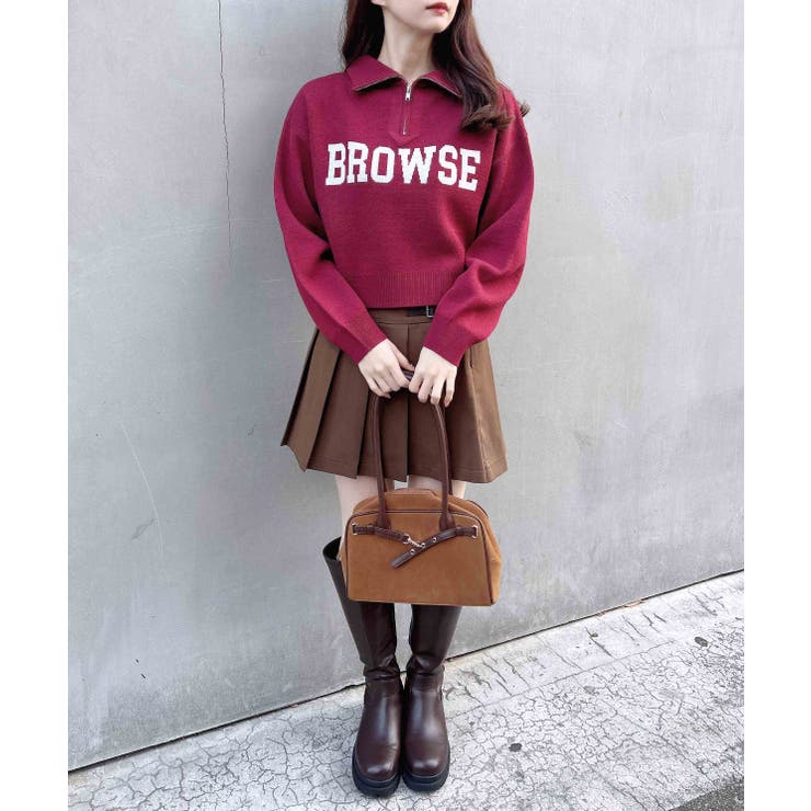 12GハーフZIPショート丈ロゴニット | INGNI  | 詳細画像11 