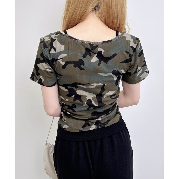 メイサイレイヤードラインストーンロゴTOPs | INGNI  | 詳細画像11 