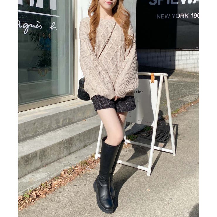 3G 2WAYケーブルルーズチュニックニット | INGNI  | 詳細画像37 