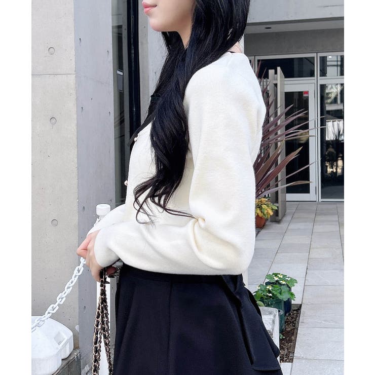 12Gフロントリボンリブ切替ニット | INGNI  | 詳細画像4 