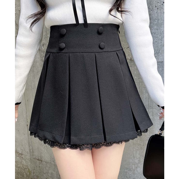 レースレイヤープリーツスカパン | INGNI  | 詳細画像1 