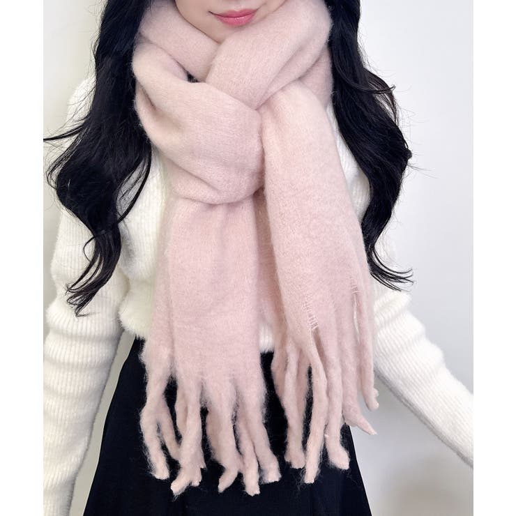 ピンク/A | フリンジボリュームストール | INGNI 