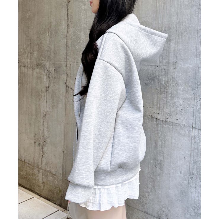 胸プレート付ダンボールダブルZIPパーカー | INGNI  | 詳細画像18 