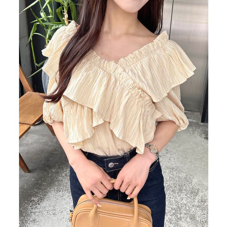 【WEB限定】楊柳フリルオフショルブラウス | INGNI  | 詳細画像11 