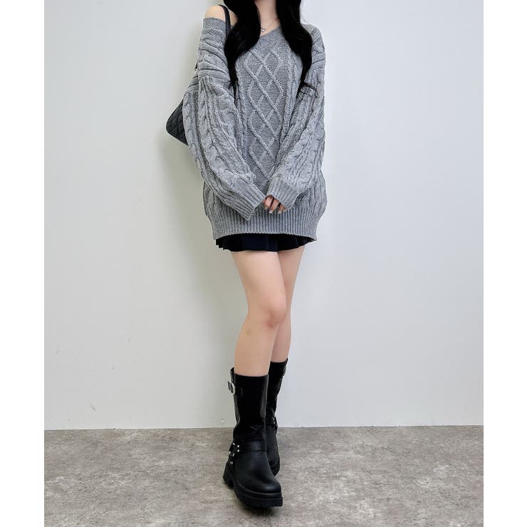 3G 2WAYケーブルルーズチュニックニット | INGNI  | 詳細画像13 