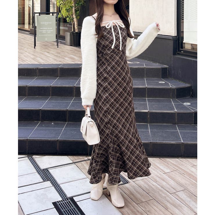 7Gデコルテオープンニットボレロ+マーメイドワンピ | INGNI  | 詳細画像7 