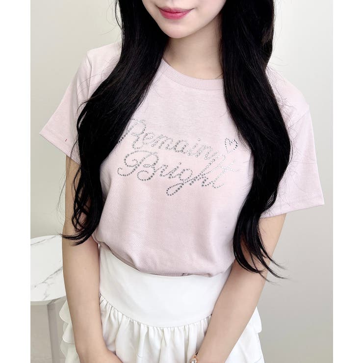 ラインストーンロゴT[品番：INGW0010788]｜INGNI （イング）の