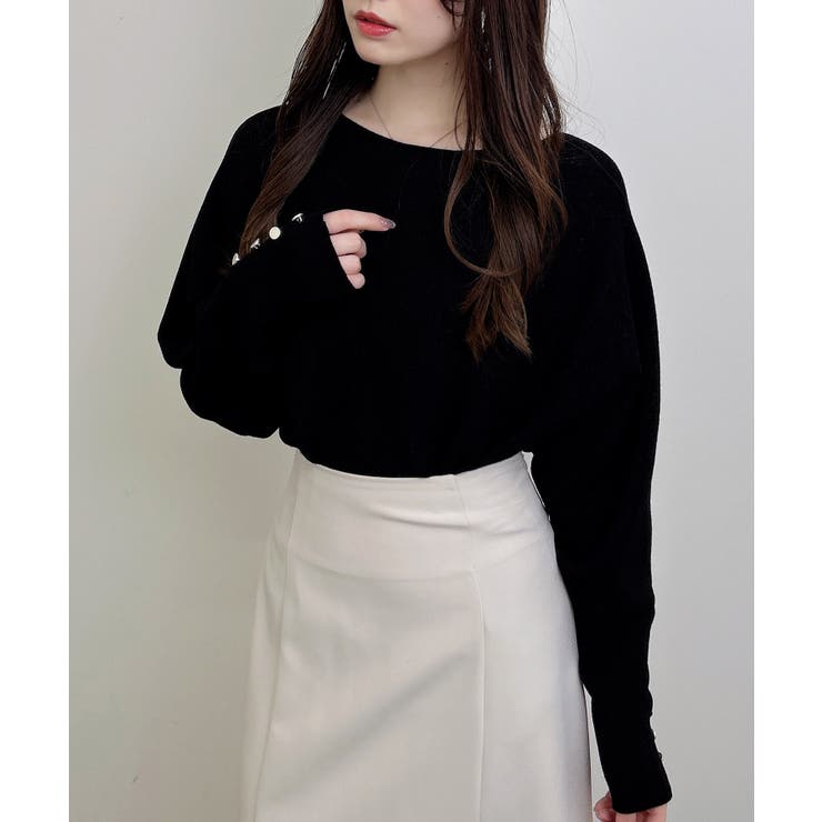 12G袖釦ラメドルマンニット | INGNI  | 詳細画像10 