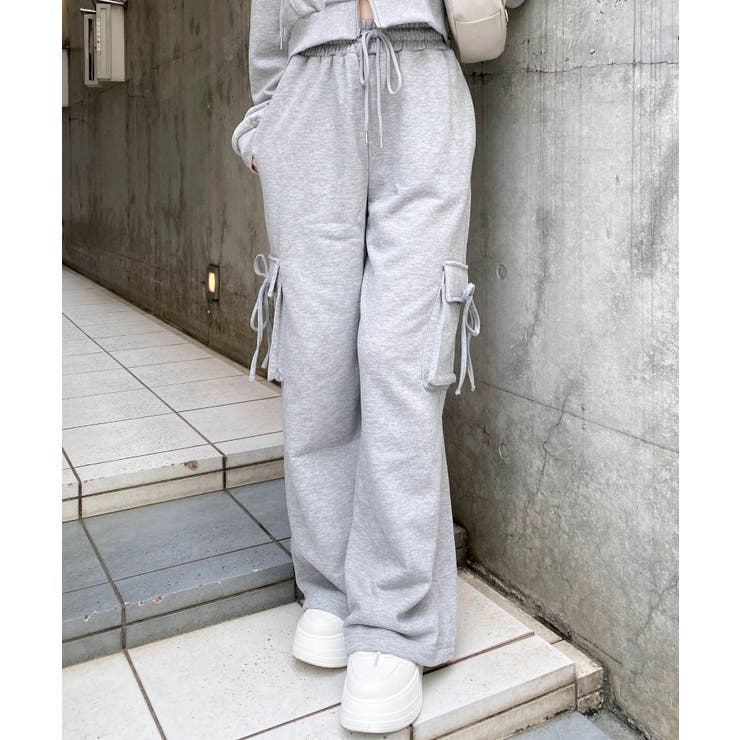 リボン付カーゴ裏毛パンツ | INGNI  | 詳細画像2 