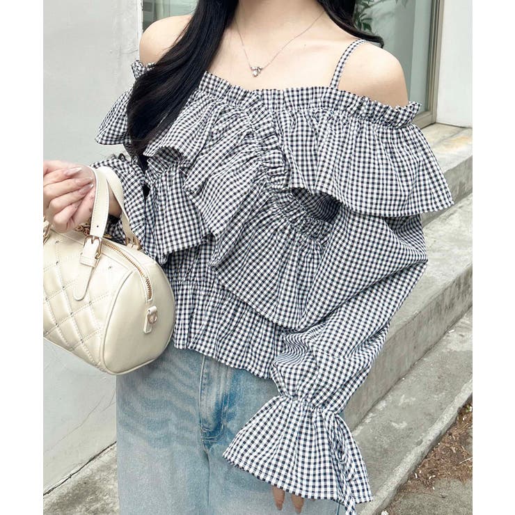 クロスフリルオフショルブラウス | INGNI  | 詳細画像15 