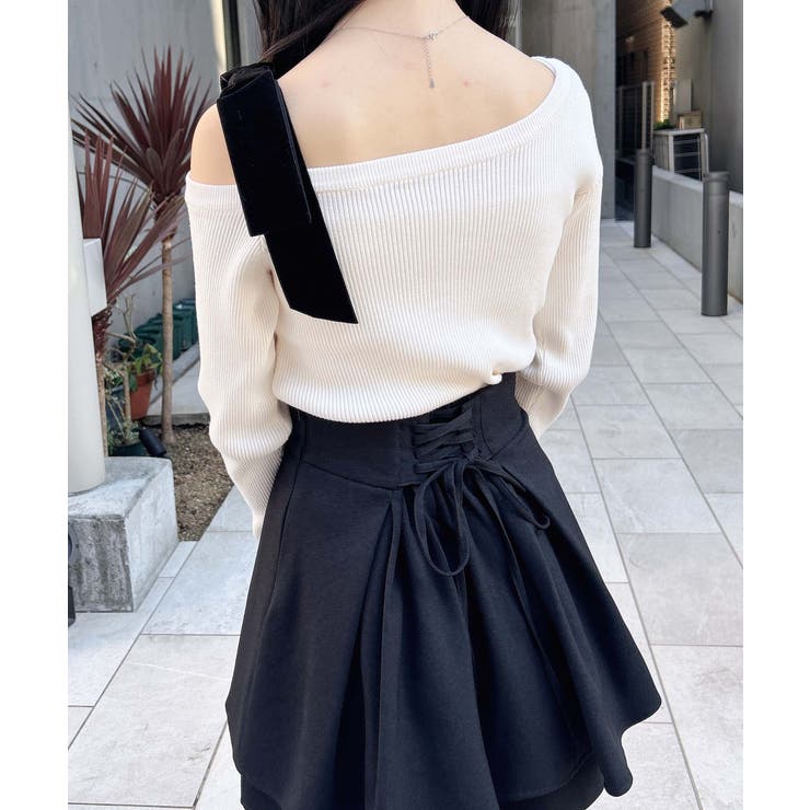 12Gリブワンショルベロアリボンニット | INGNI  | 詳細画像5 