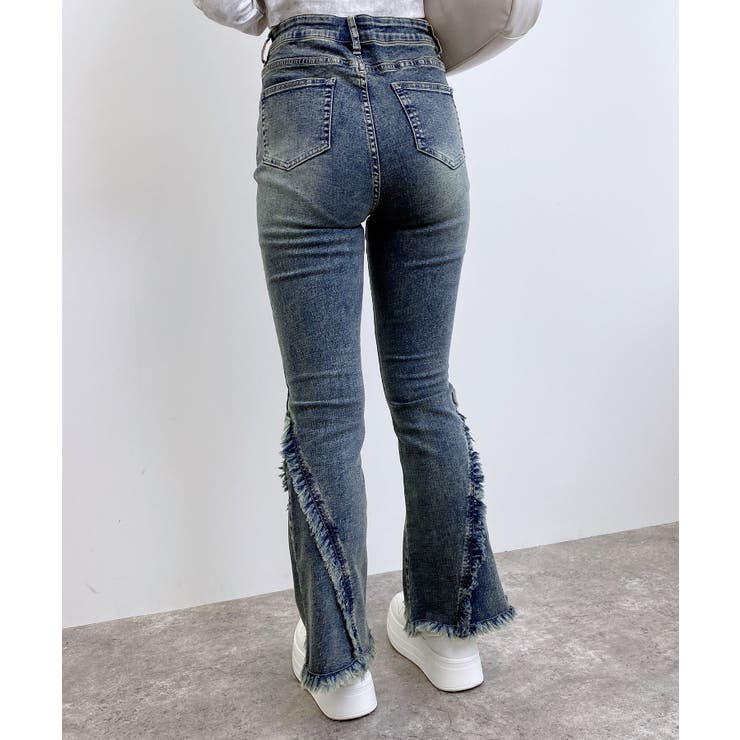 フリンジフレアデニムパンツ | INGNI  | 詳細画像4 