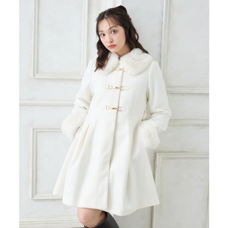 オフホワイト | BIT付ドーリーコート | INGNI 