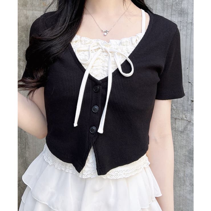 レイヤードカーデトップス | INGNI  | 詳細画像1 