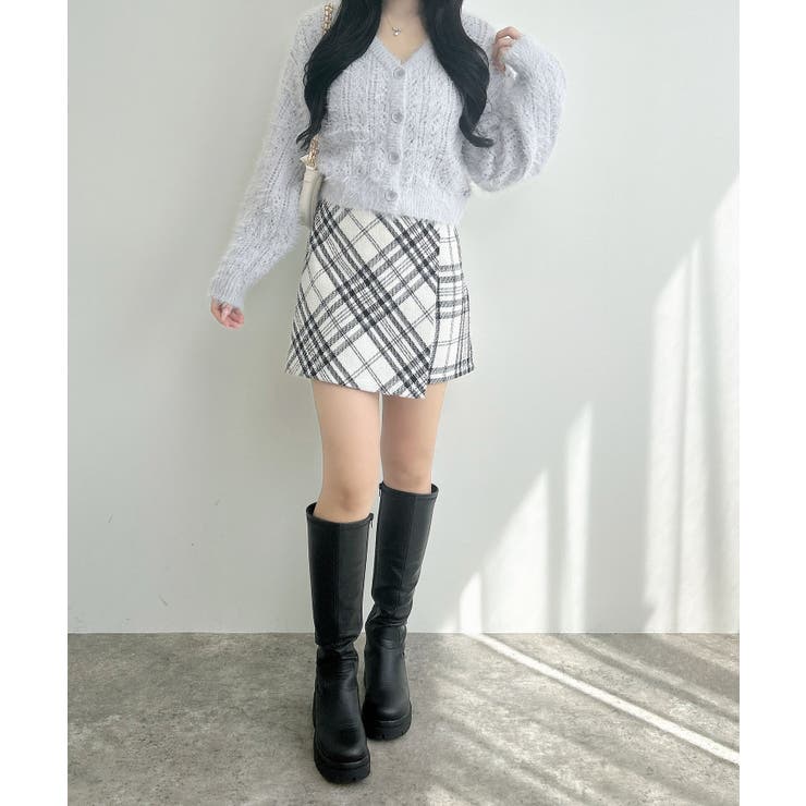 5Gフェザーヤーン透かし柄ニットカーディガン | INGNI  | 詳細画像15 