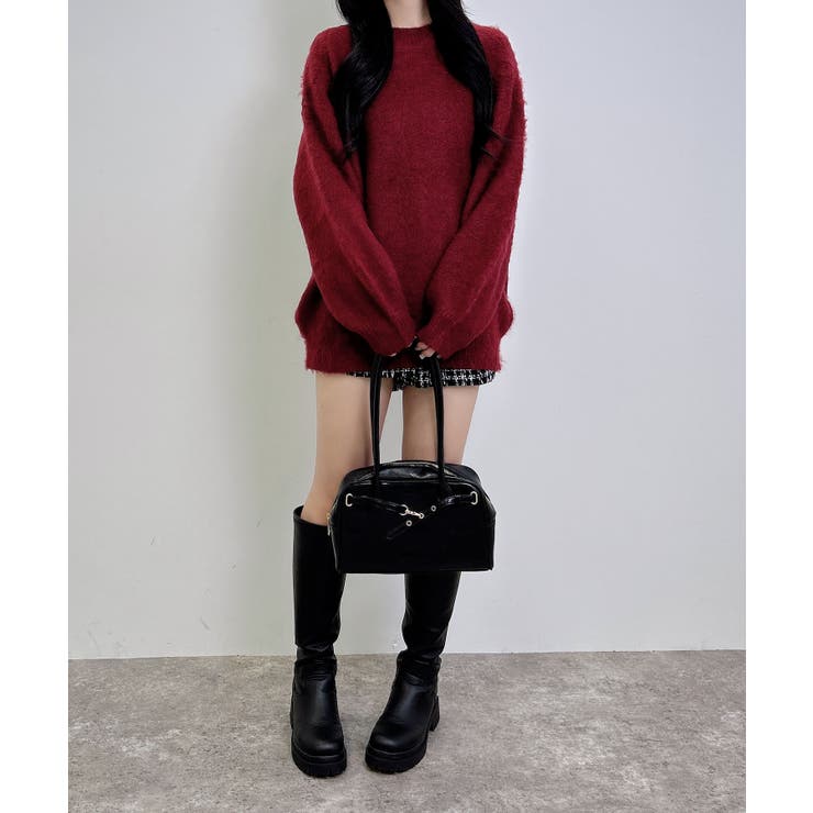 7G Backベロアリボンチュニックシャギーニット | INGNI  | 詳細画像15 