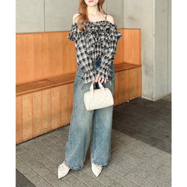 クロスフリルオフショルブラウス | INGNI  | 詳細画像12 