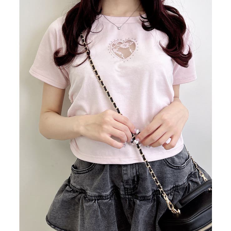 ハートレース抜きサイドギャザーT | INGNI  | 詳細画像9 