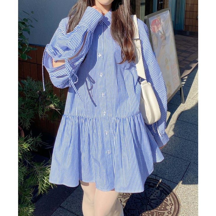 袖リボンティアードチュニックシャツワンピース | INGNI  | 詳細画像11 