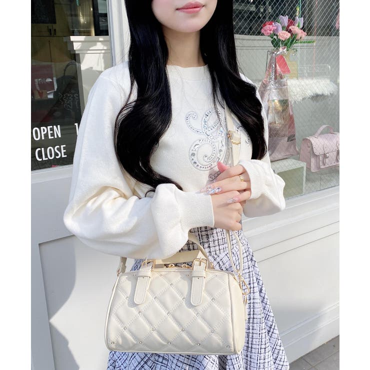 ビジューキルティングボストンバッグ | INGNI  | 詳細画像15 