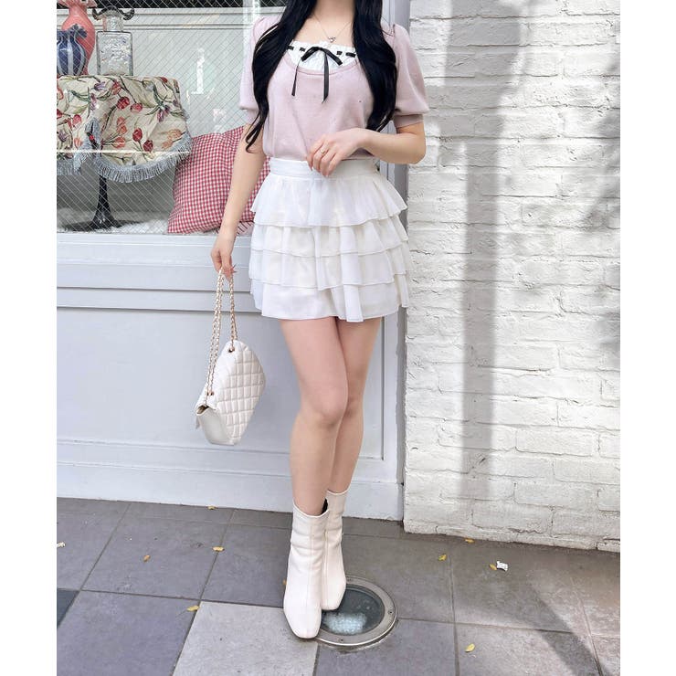 12Gビジュー飛ばしレイヤード風ニット | INGNI  | 詳細画像23 