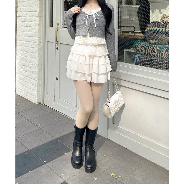 レースレイヤードカーデTOPs | INGNI  | 詳細画像5 