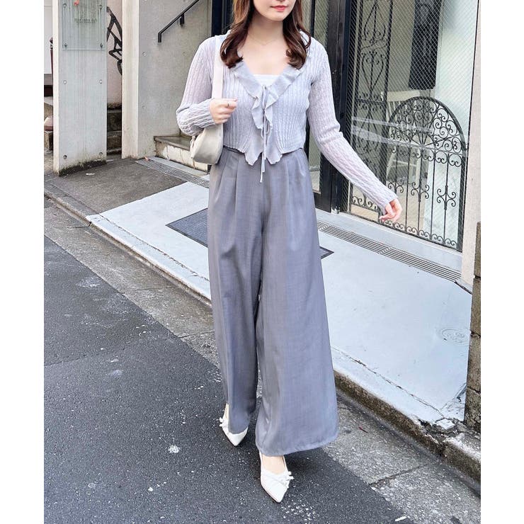 WEB限定】シアーフリルニットカーディガン[品番：INGW0010699]｜INGNI