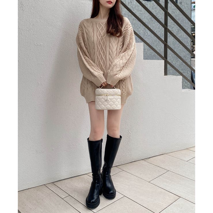 5G Backベロアリボンケーブルチュニックニット | INGNI  | 詳細画像23 