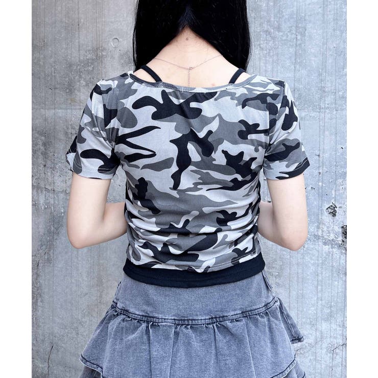 メイサイレイヤードラインストーンロゴTOPs | INGNI  | 詳細画像5 