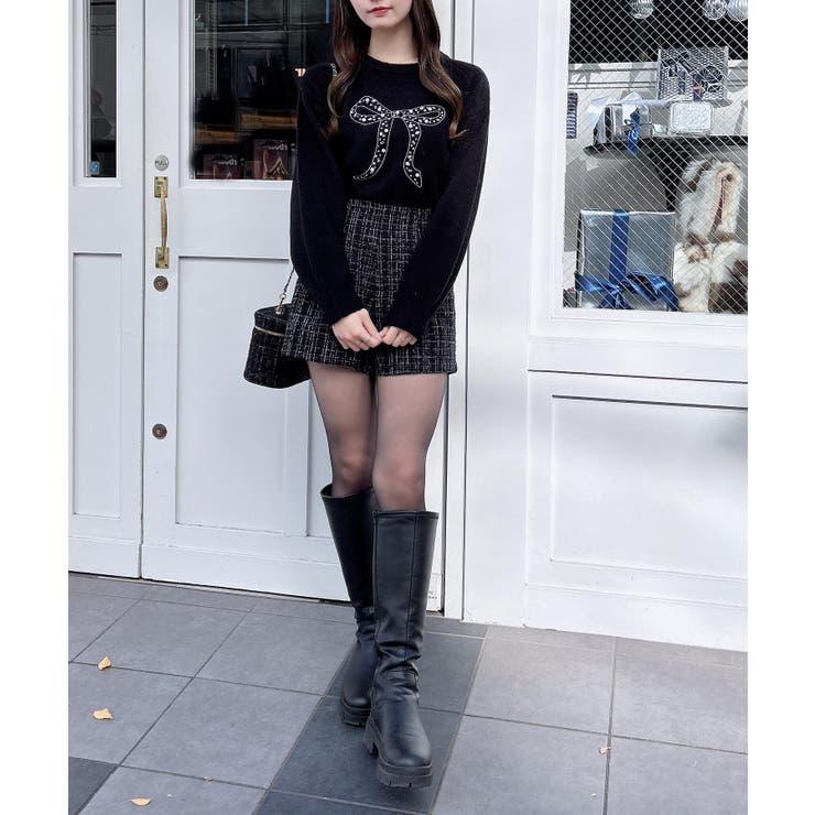 7Gもちもちリボン×ビジューニット | INGNI  | 詳細画像16 