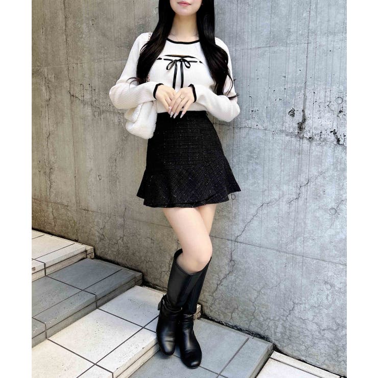 アシメヘムツイードミニスカパン | INGNI  | 詳細画像12 