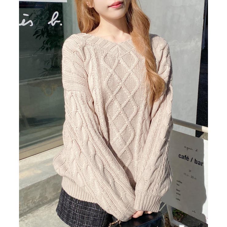 3G 2WAYケーブルルーズチュニックニット | INGNI  | 詳細画像34 