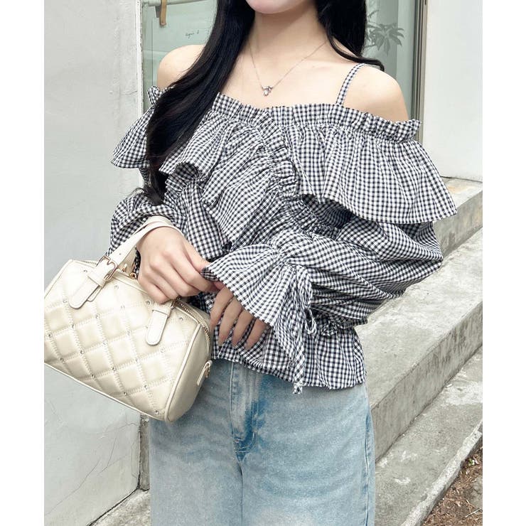 クロスフリルオフショルブラウス | INGNI  | 詳細画像14 