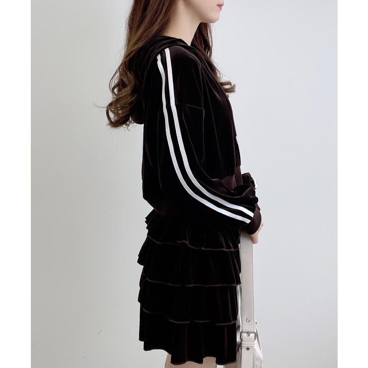 サイドラインジップベロアパーカー | INGNI  | 詳細画像11 