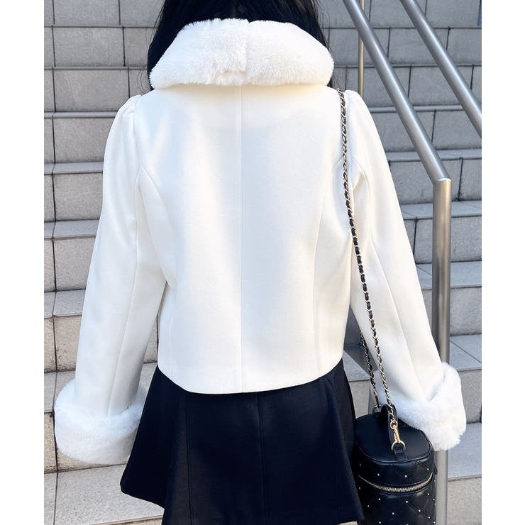 マルチWAY BIGリボンショート丈コート[品番：INGW0011299]｜INGNI