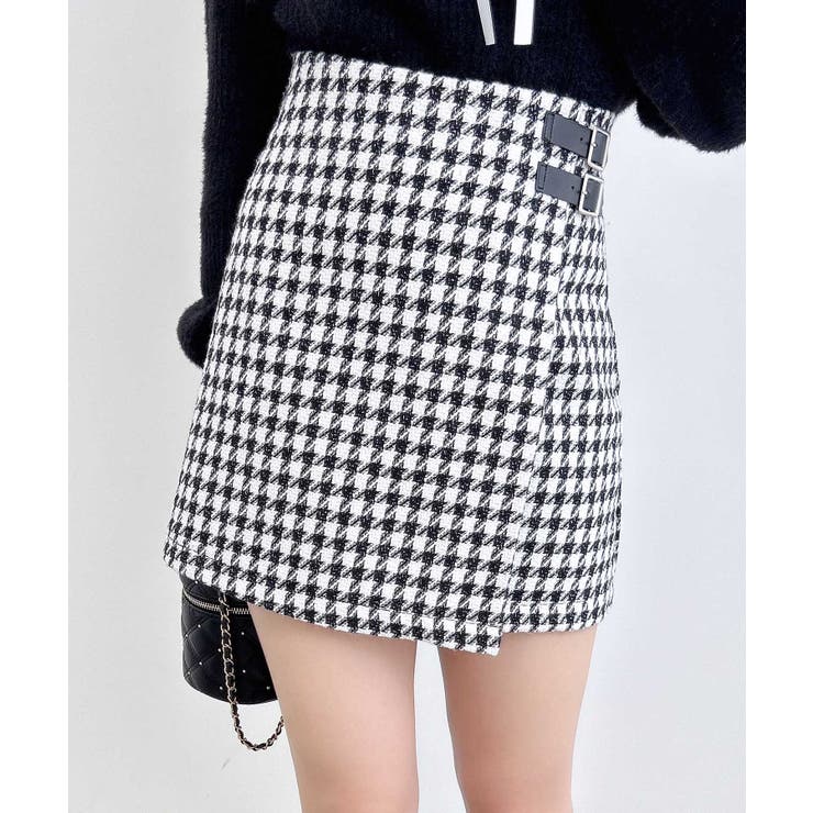 サイドベルトチェック柄ラップスカパン | INGNI  | 詳細画像10 