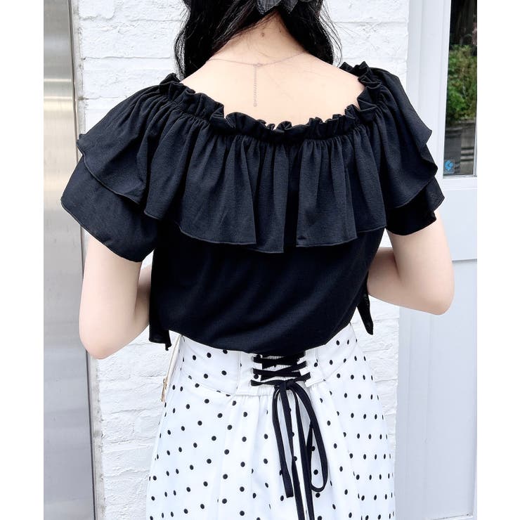 WEB限定】オフショルフリルトップス[品番：INGW0010831]｜INGNI