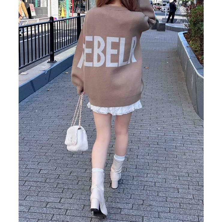 12G BackBIGロゴチュニックニット | INGNI  | 詳細画像17 