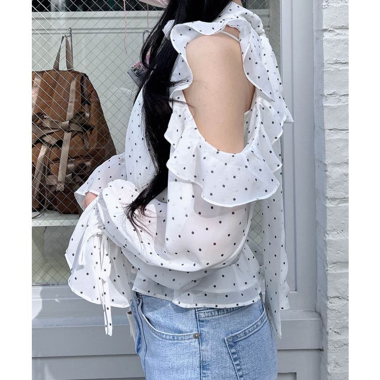 2Wayリボン肩あきフリルブラウス | INGNI  | 詳細画像12 