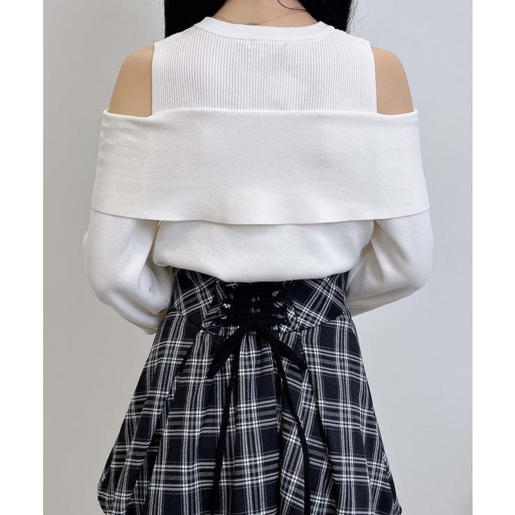 12G肩開きリボンニット | INGNI  | 詳細画像5 