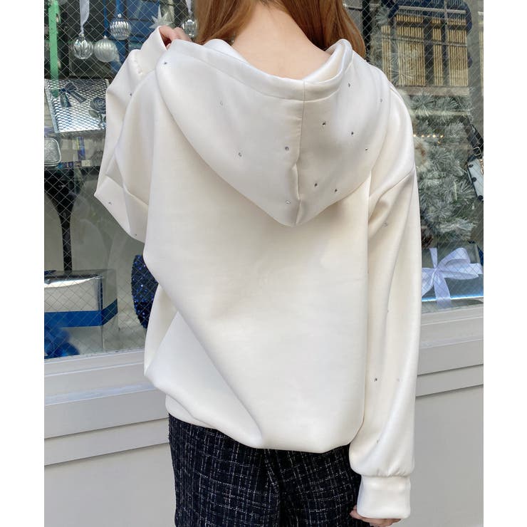 ビジュー付ダンボールZIPパーカー | INGNI  | 詳細画像6 