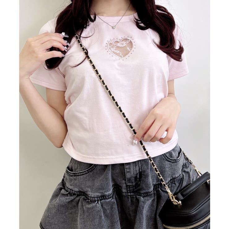 ハートレース抜きサイドギャザーT | INGNI  | 詳細画像10 