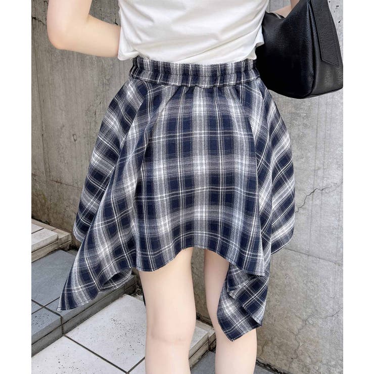 腰巻シャツ風チェック柄スカパン | INGNI  | 詳細画像14 